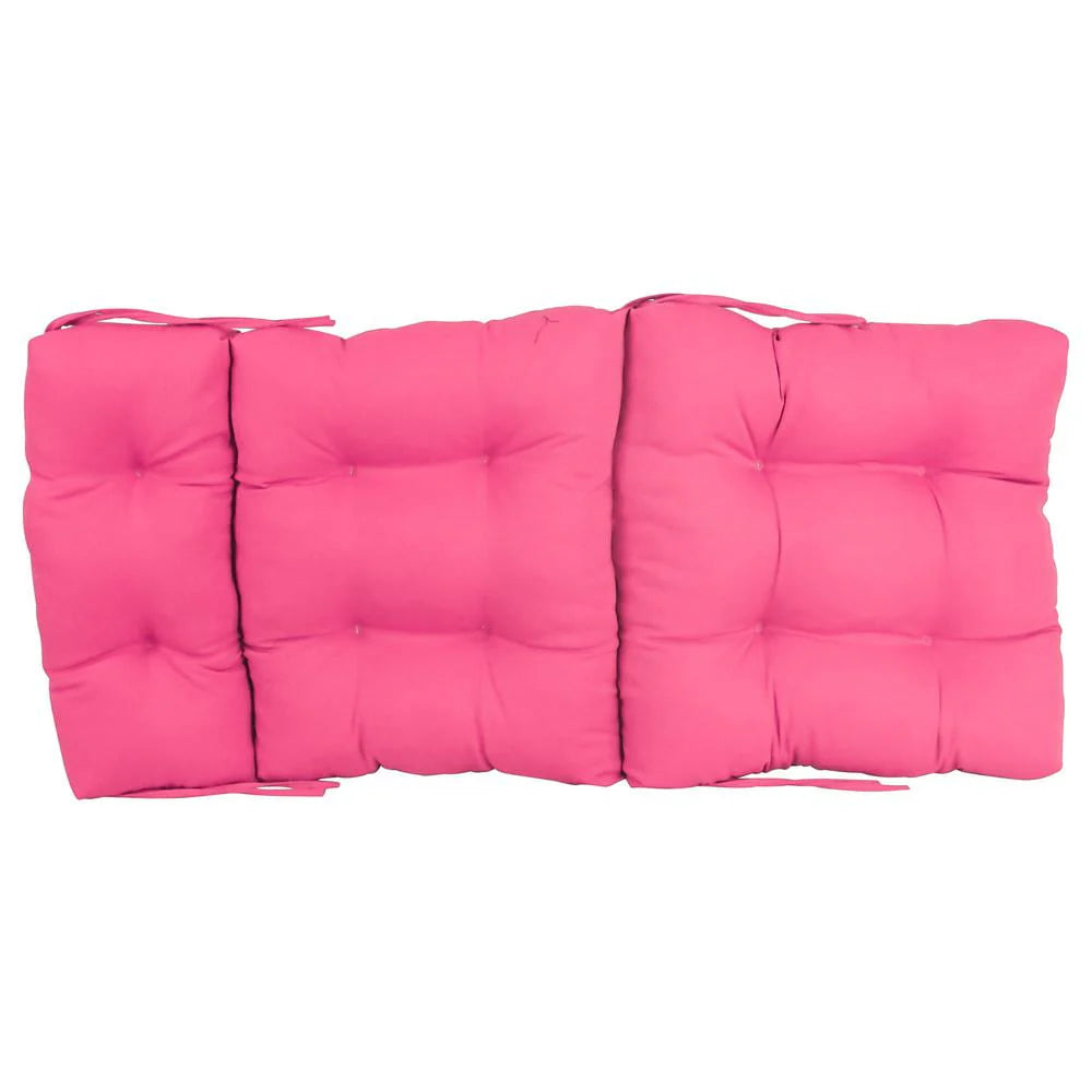 18-inch by 38-inch Solid Twill Tufted Chair Cushion A792
