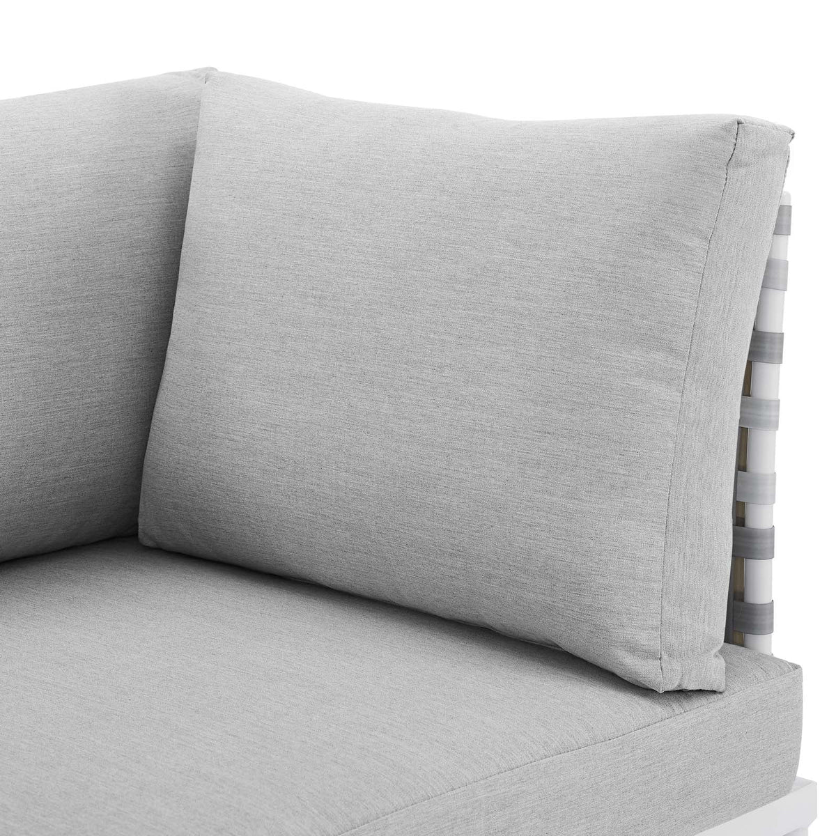 Grey Aluminum Outdoor Corner Chair V63680