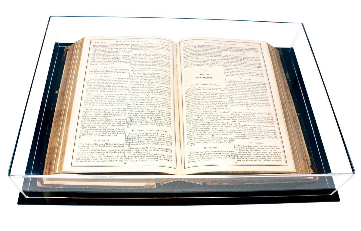 Clear Acrylic Book Display Case Q66647