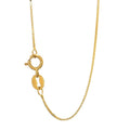 10K Yellow Gold 0.6mm Box Chain with Spring Ring Clasp H478