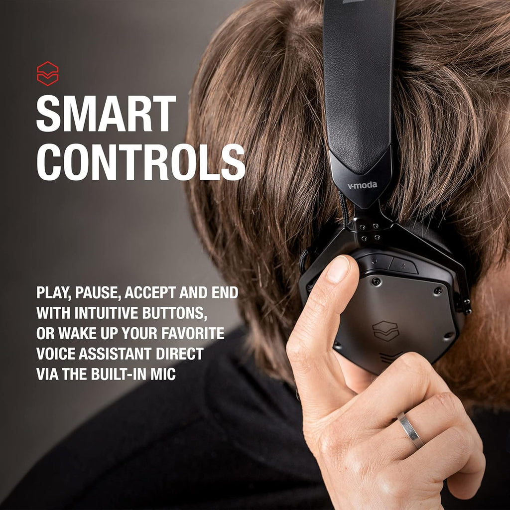 Matte Black Noise Cancelling Wireless Over-Ear Headphones H89244