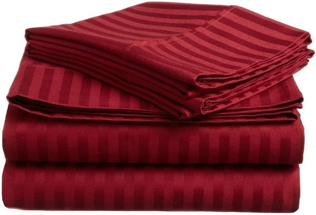 California King 100% Egyptian Cotton Dark Grey 800 Thread Count Sateen Bed Sheet Set W22962