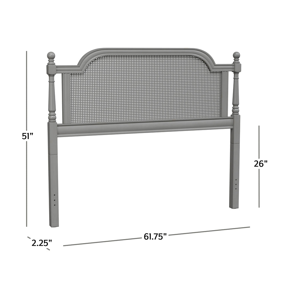 Queen Wood and Cane Headboard T1388
