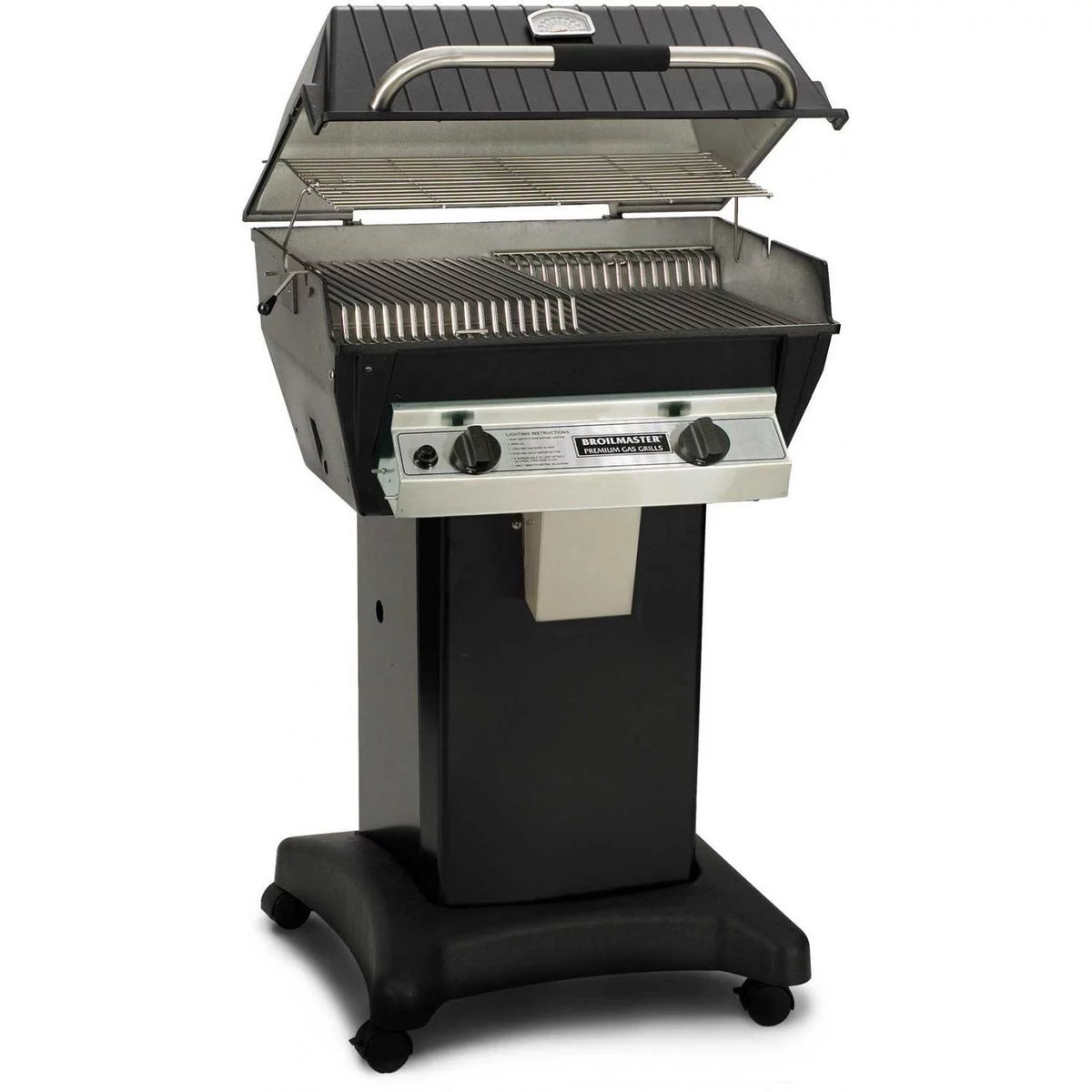 Propane Gas Grill On Black Cart U9680