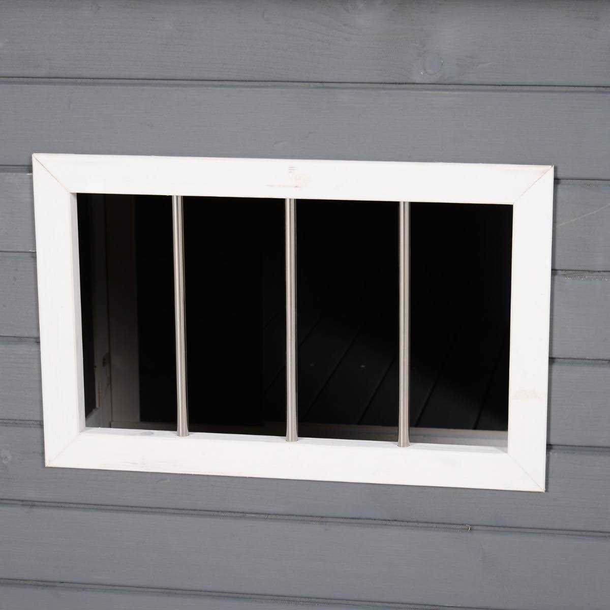 Wood Large Dog House Elevated Pet Shelter with Porch Deck E537