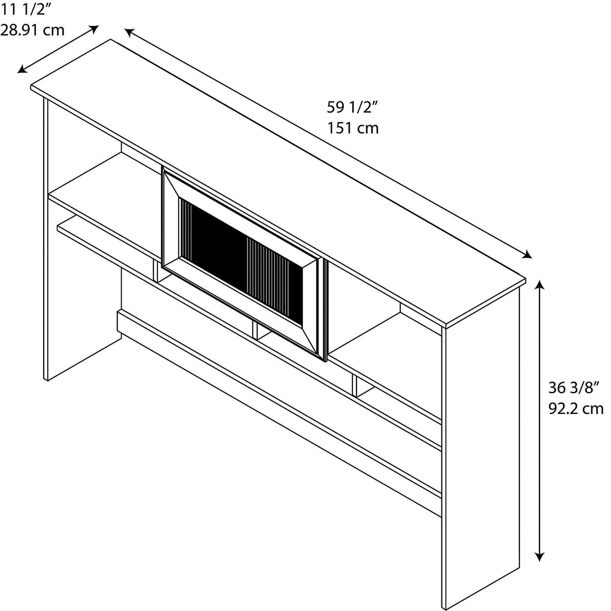 Natural Maple Hutch W9713