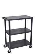 Black 3 Shelf Utility Cart N353