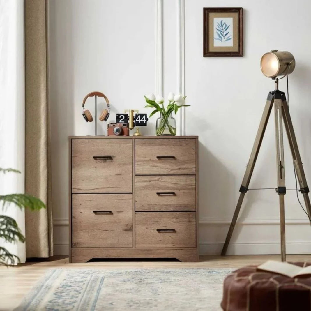 5 Drawer Brown Dresser X956