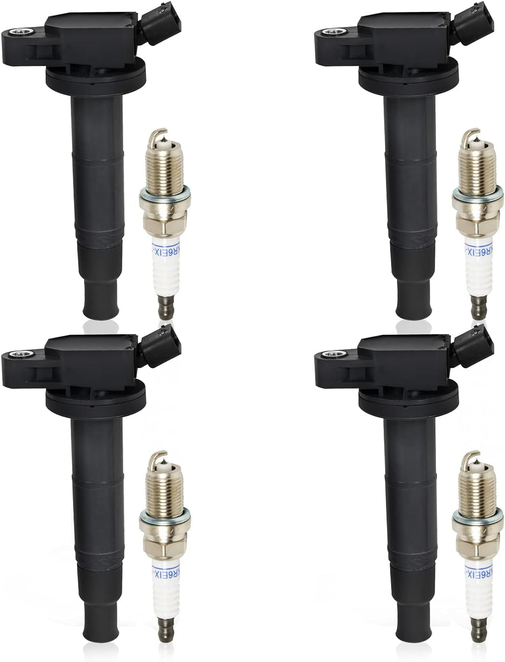 Set of 4 Ignition Coil Pack & Spark Plug 2.4L L4 A1358