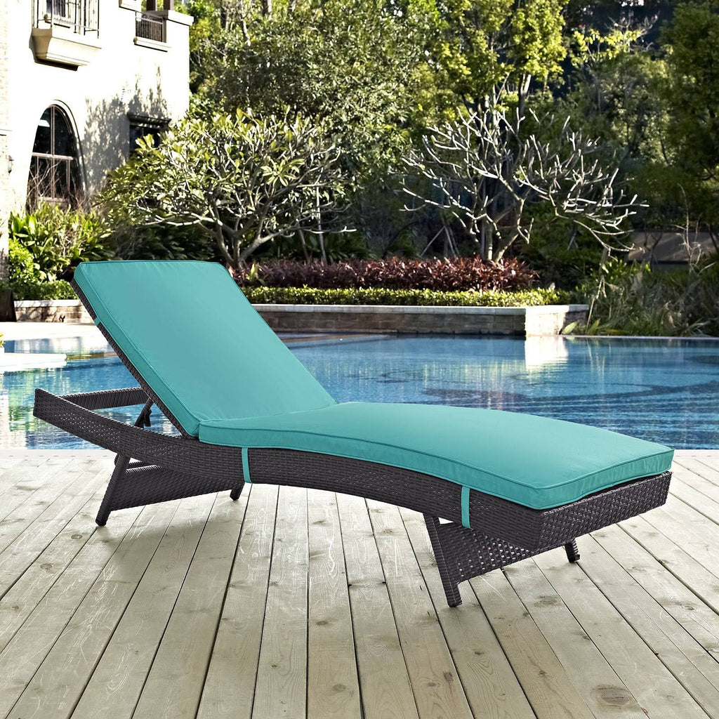 Brown Outdoor Patio Chaise D239