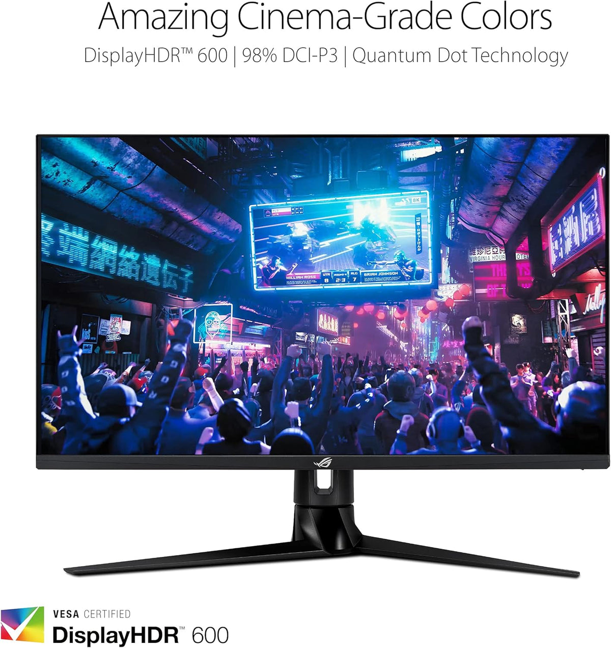 32” 4K HDR 144Hz Gaming Monitor, UHD (3840 x 2160), IPS, 1ms, G-SYNC Compatible, DisplayPort, USB A488021