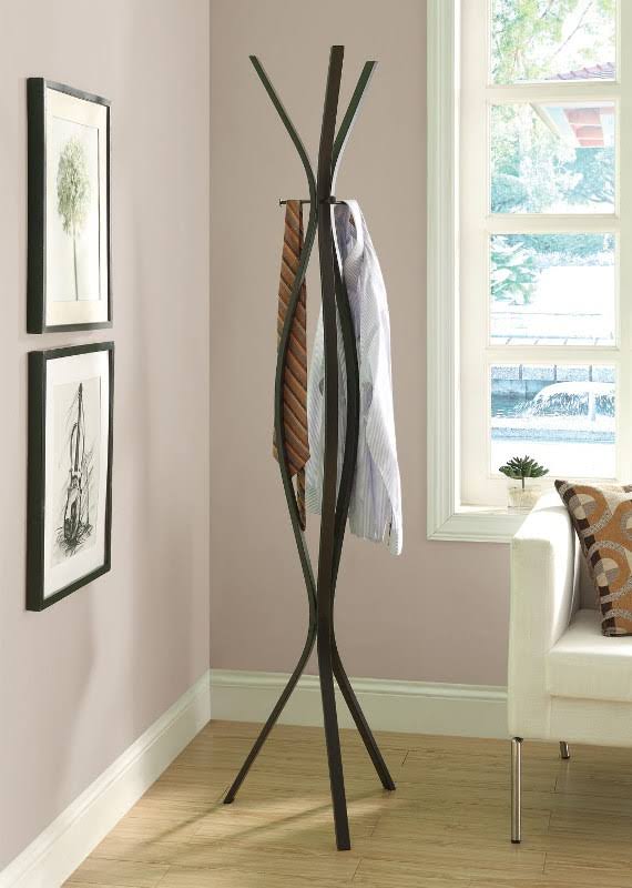 Cappuccino Metal Coat Rack P14171