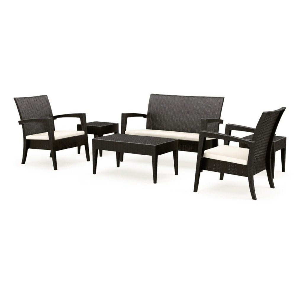 6 Piece Patio Sofa Set in Dark Gray F89974