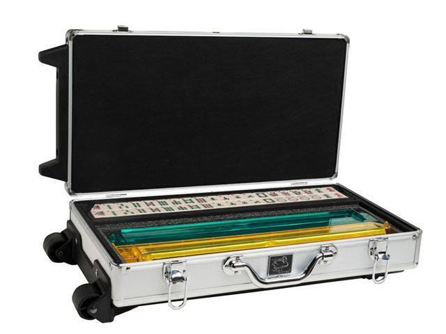 Ivory Tiles Wheeled Aluminum Case Q1163