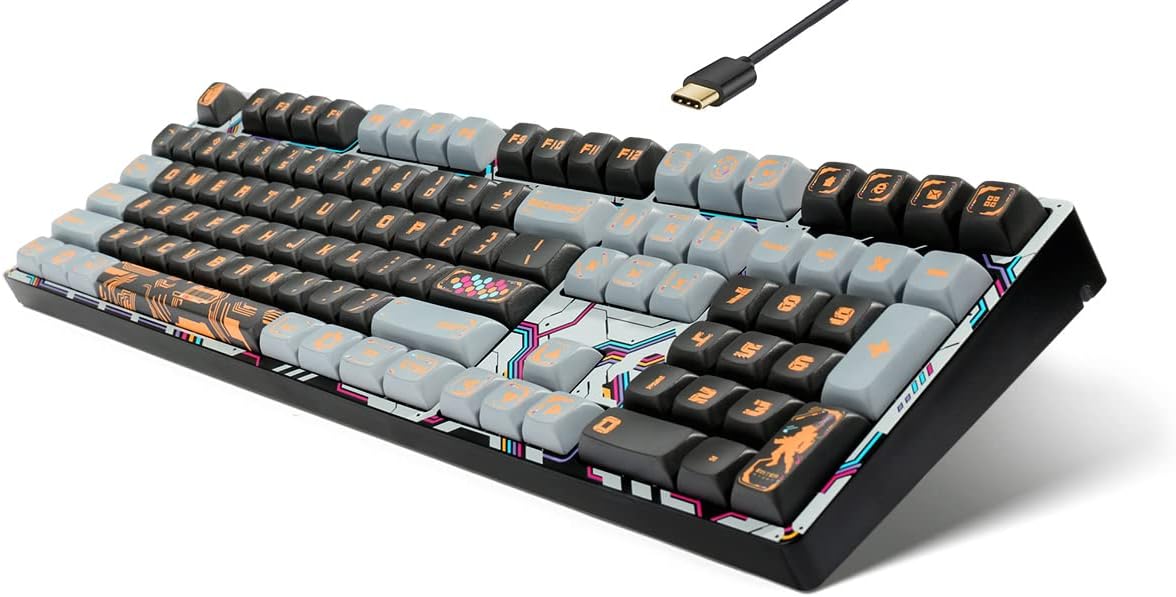 Wired USB Mechanical Gaming Keyboard 108 Keys Hot Swappable Q949