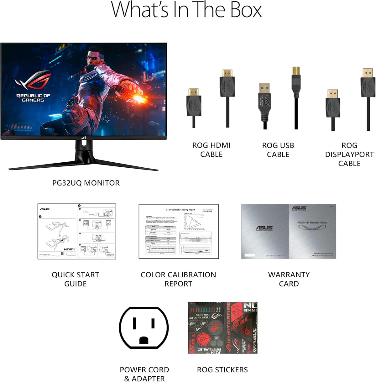 32” 4K HDR 144Hz Gaming Monitor, UHD (3840 x 2160), IPS, 1ms, G-SYNC Compatible, DisplayPort, USB A488021