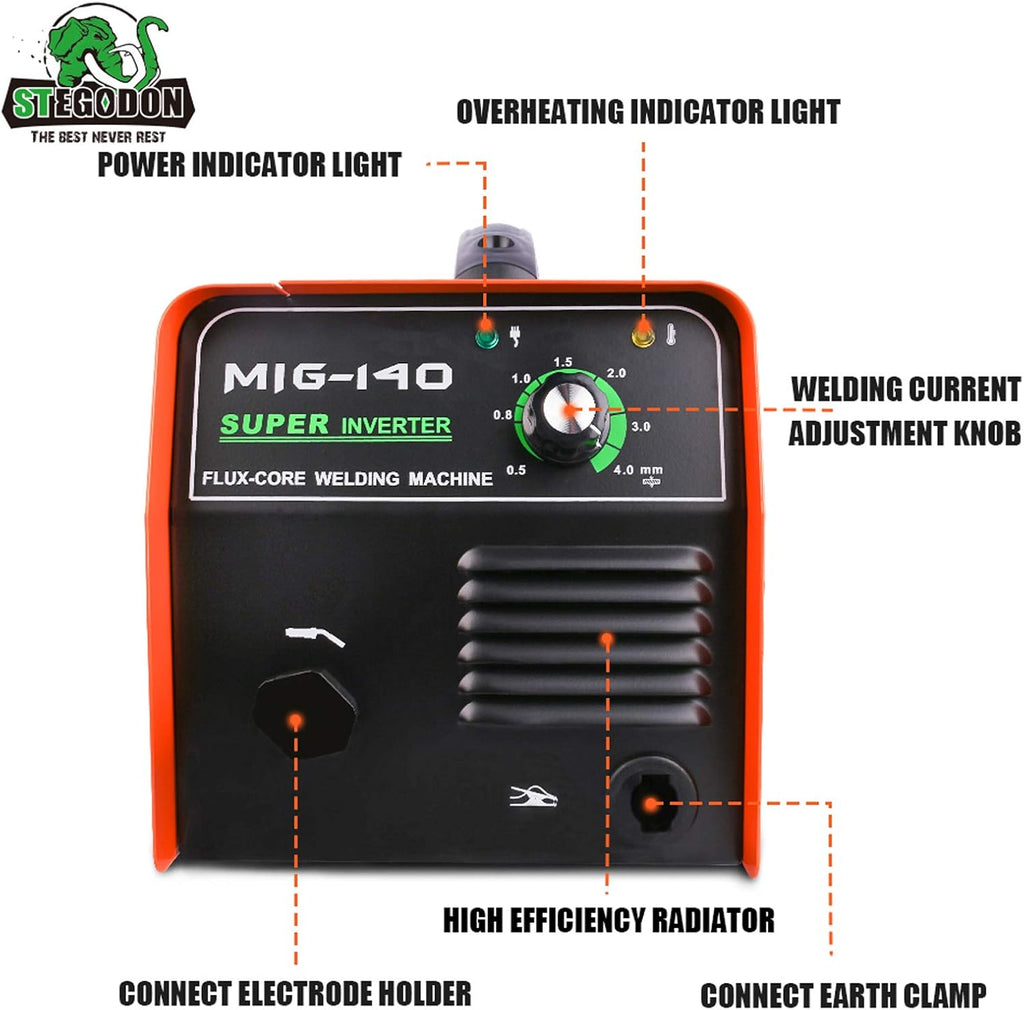 Portable 140 Welder Flux Core Wire Automatic Feed Welding Machine Y2243