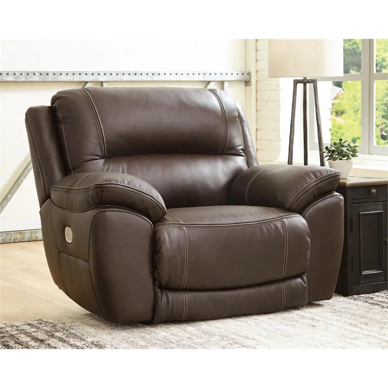Dark Brown Leather Recliner G820