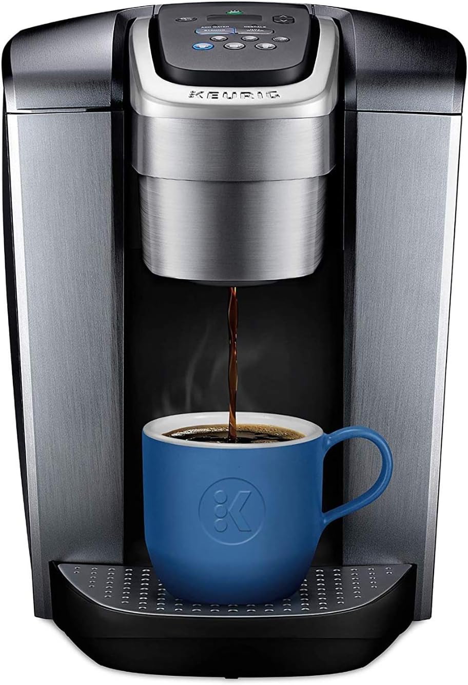 Brushed Silver Single Serve Programmable Coffeemaker E6665