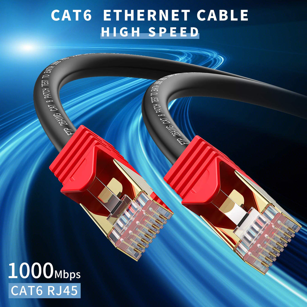 Outdoor Cat 6 Ethernet Cable 400ft 26AWG Heavy-Duty FTP Waterproof Direct Burial S89952