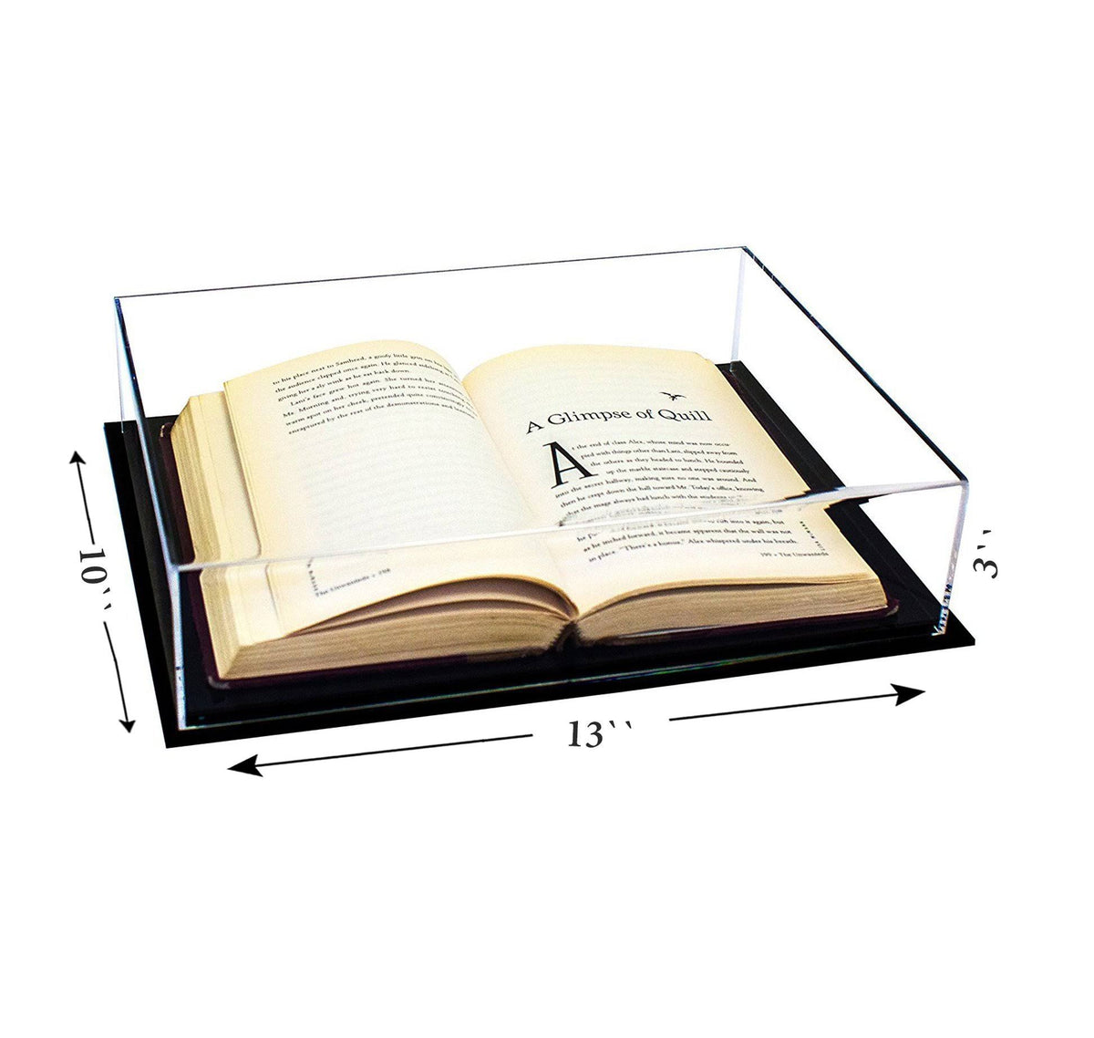 Clear Acrylic Book Display Case Q66647