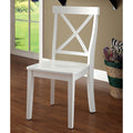White Wood Dining Chairs Set of 2 K67293