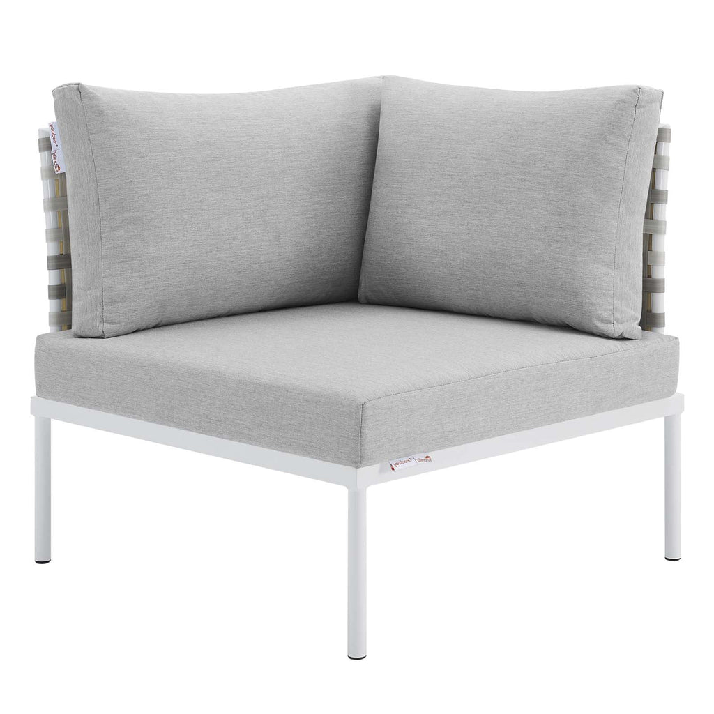 Grey Aluminum Outdoor Corner Chair V63680