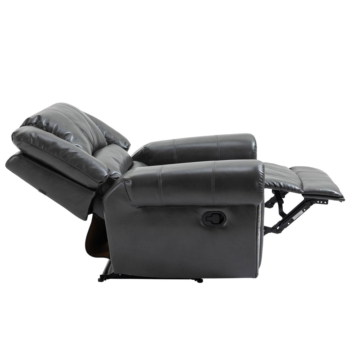 Grey Microfiber Manual Standard Recliner L8831