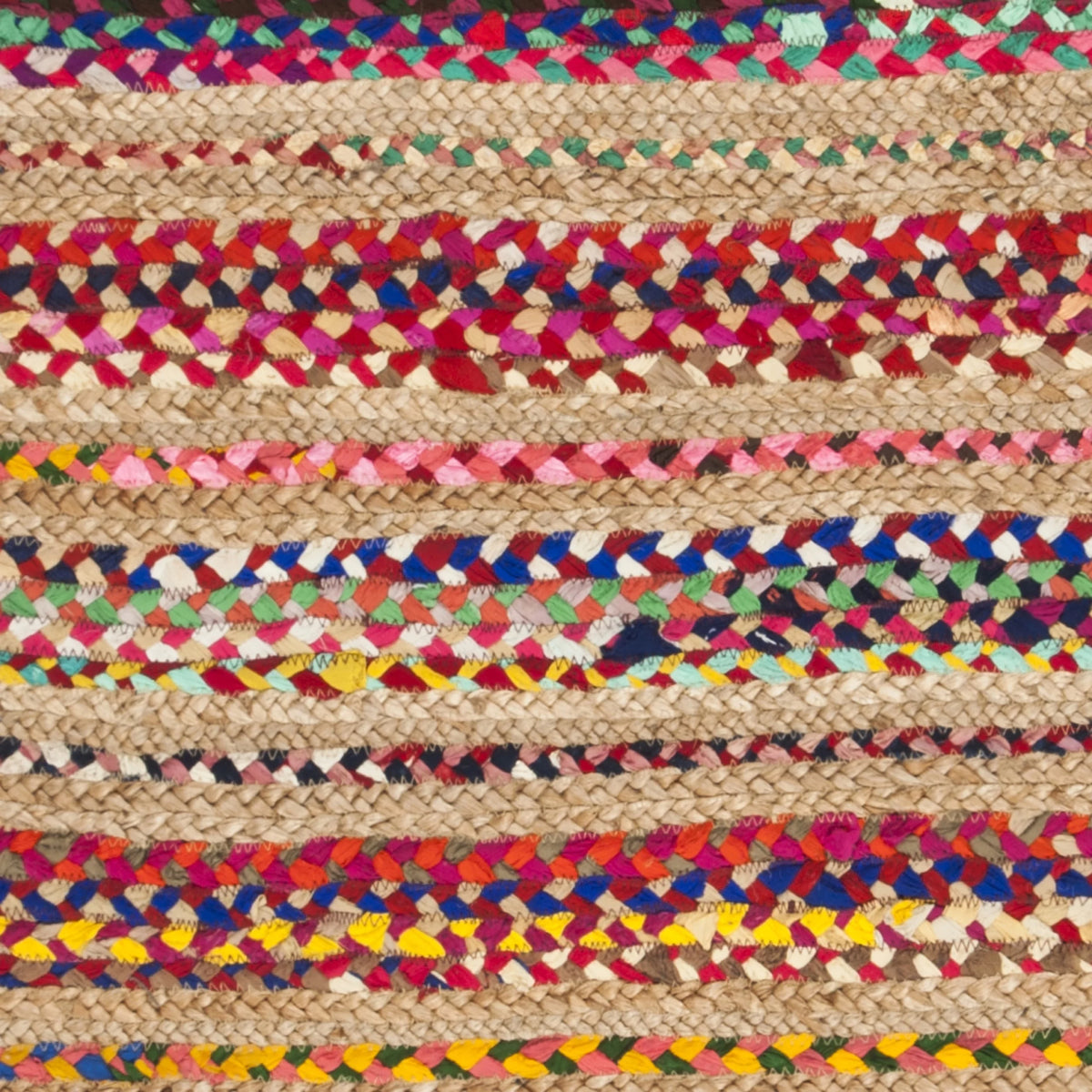 Colorful Braided Area Rug 2'3" x 8' E5970