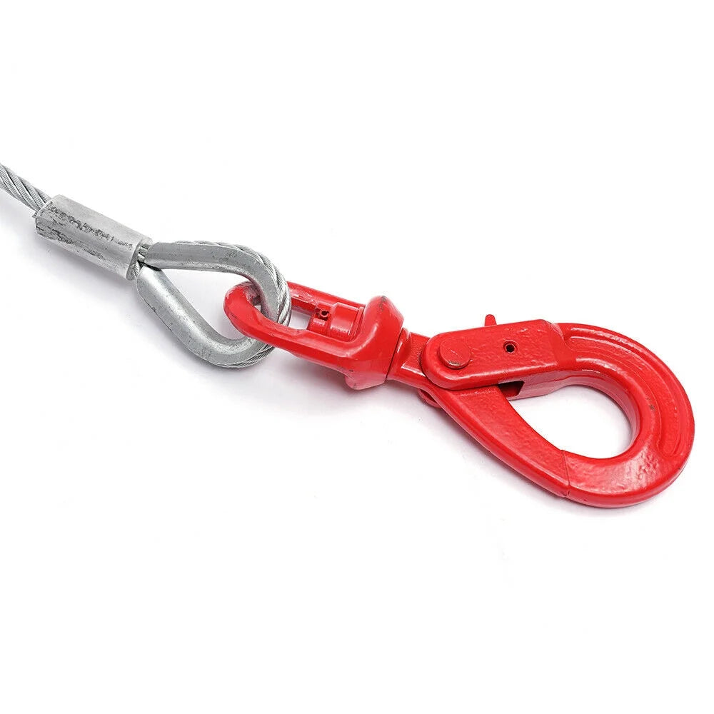 3/8" x 50inch Self Locking Steel Winch Cable with Swivel Hook N999662