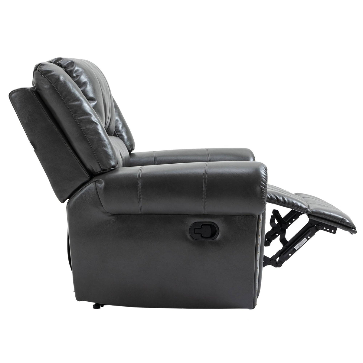 Grey Microfiber Manual Standard Recliner L8831