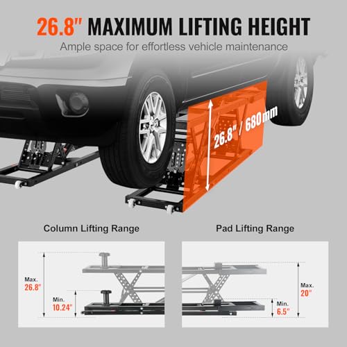 7,000 LBS Capacity Heavy-Duty Carbon Steel Car Lift W63407
