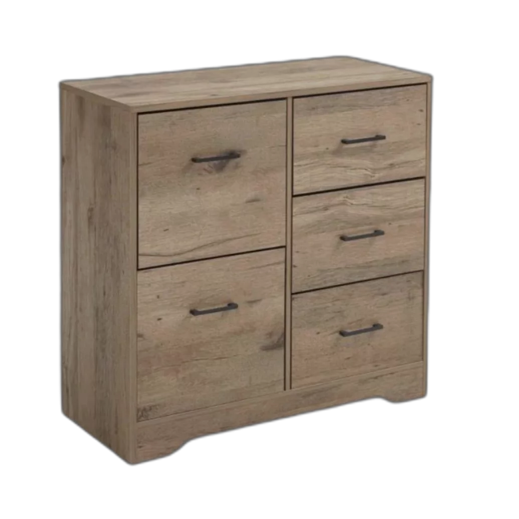 5 Drawer Brown Dresser X956