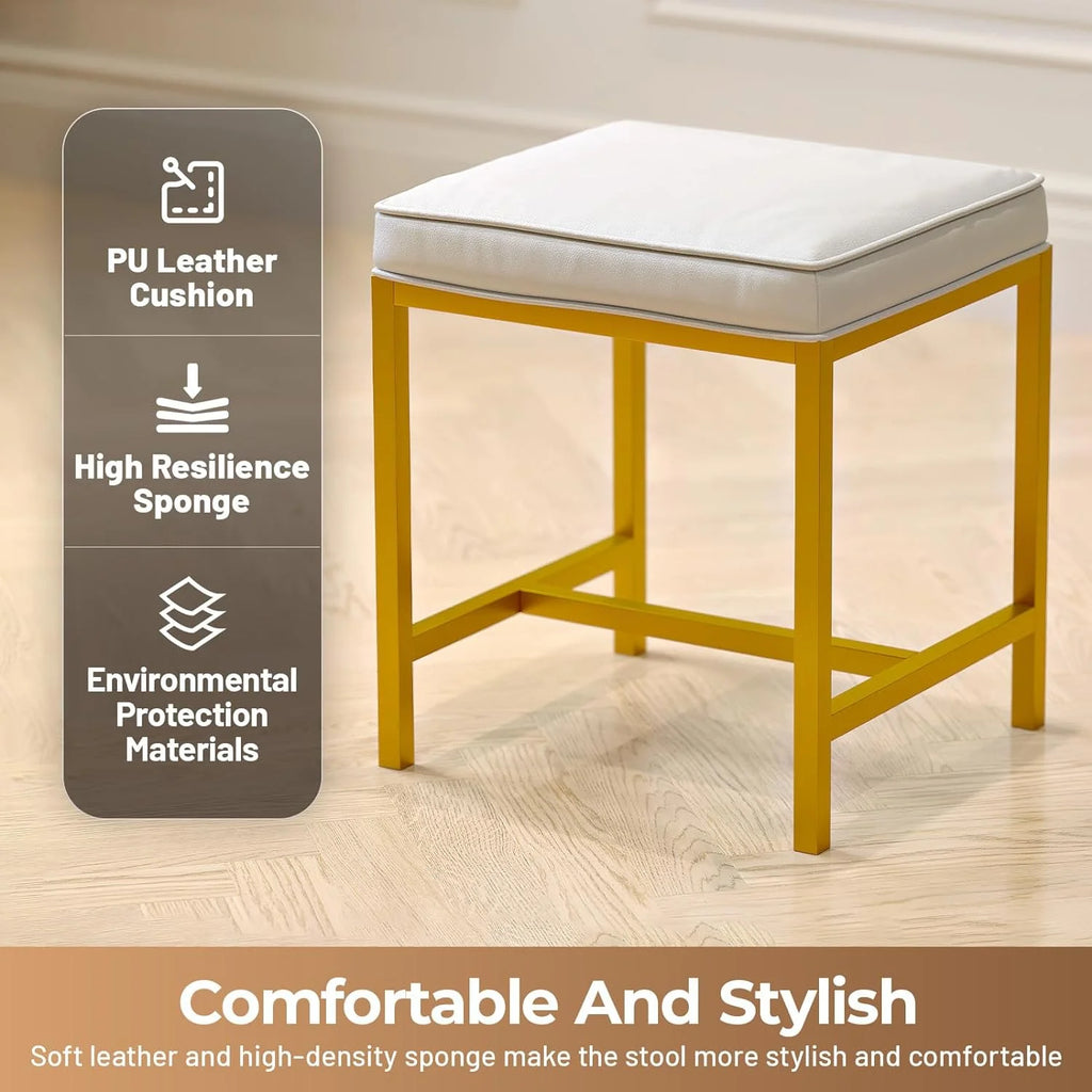 Vanity Set with Lighted Mirror and Stool L11715