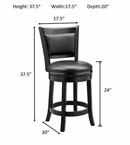Black 24-Inch Bar Stool B98701