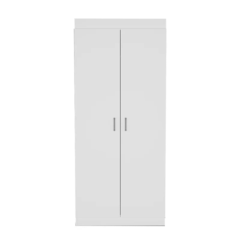 White 5-Shelf Engineered Wood Pantry Cabinet Y4229