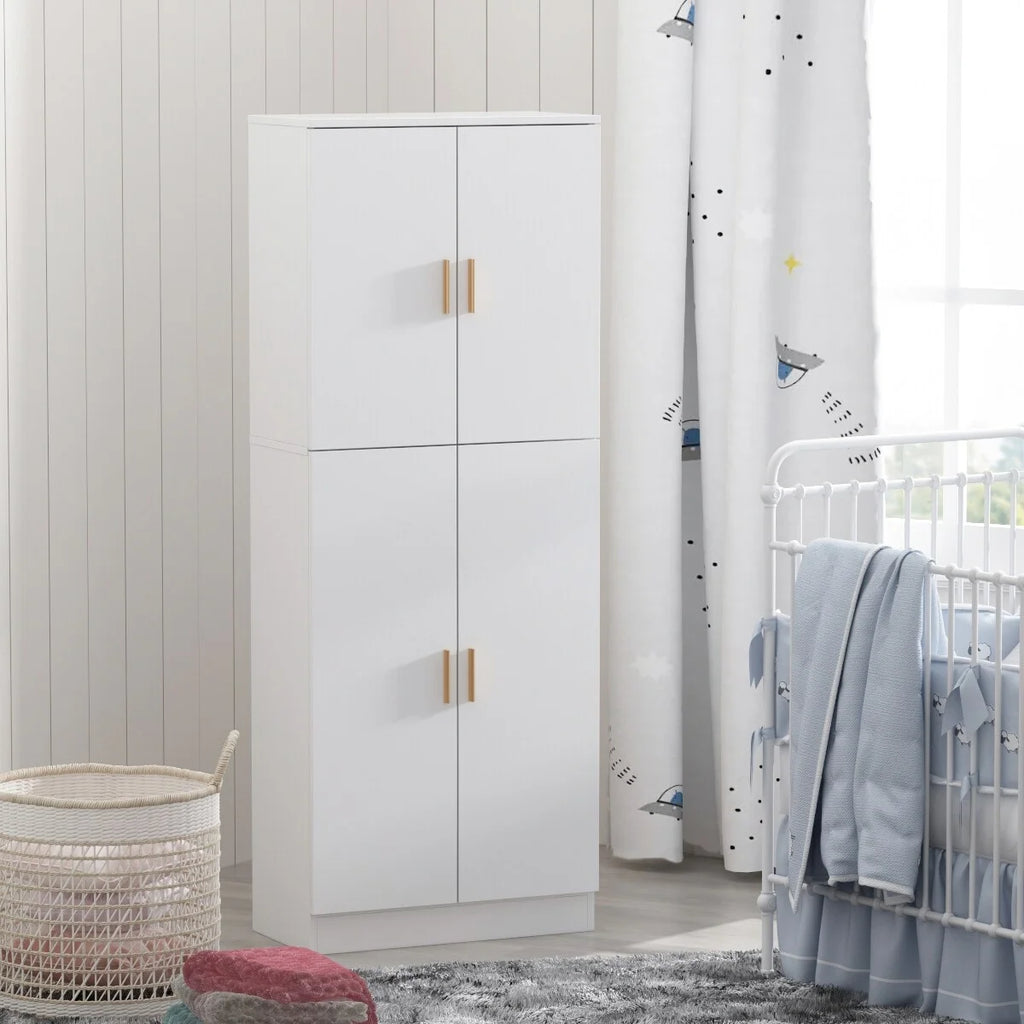 Tall Storage Cabinet with Doors and Adjustable Shelves J182