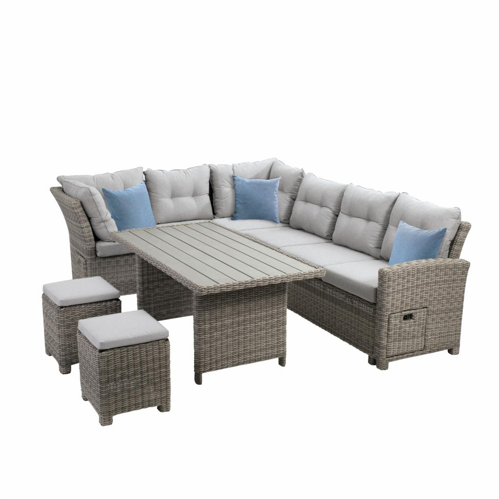 6 Piece Modular Patio Sectional S3163