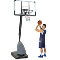 44" Portable Adjustable Basketball Hoop System with Wheels H541