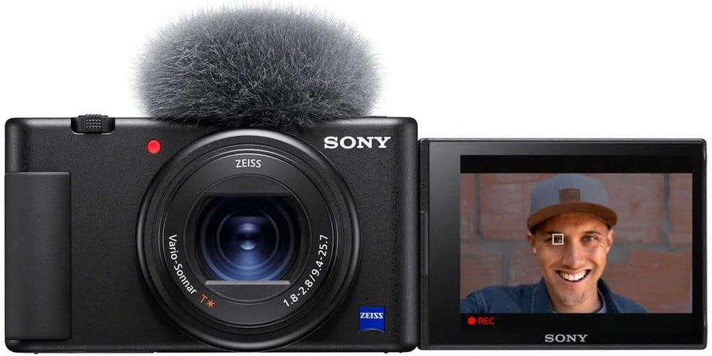 Black Compact Digital Camera with Memory Card and Tripod V987082