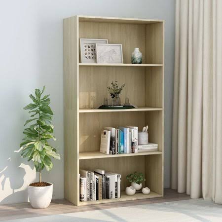 4-Tier Sonoma Oak Book Cabinet M496470