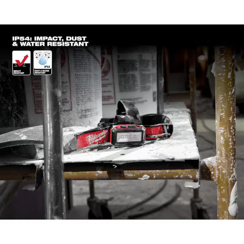 600 Lumens LED USB Low-Profile Hard Hat Headlamp 2-Pack I9753