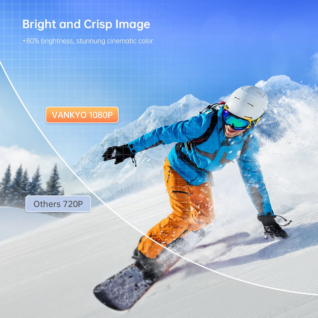 1080P Full HD LCD Portable Projector D782