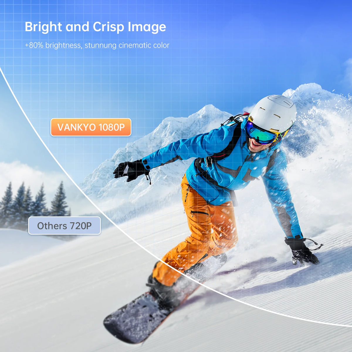 1080P Full HD LCD Portable Projector D782