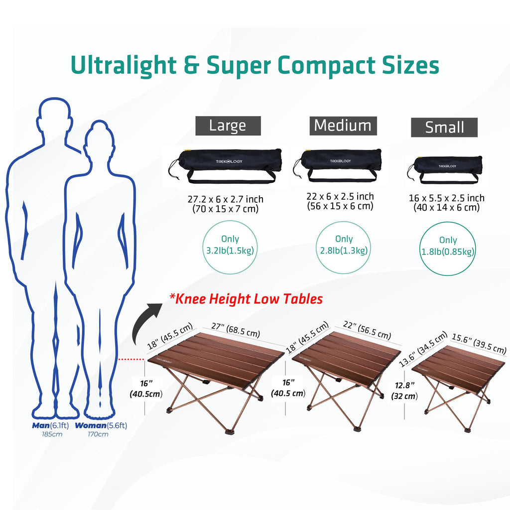 Portable Camping Side Tables Aluminum Table Top V426
