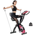White Magnetic Folding Exercise Bike K6294