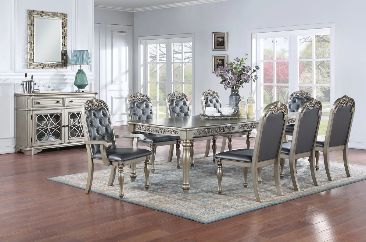 Set of 2 Grey Upholstered Dining Chairs P561698