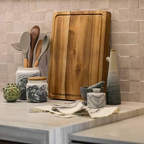 Large Reversible Acacia Wood Cutting Board P49043