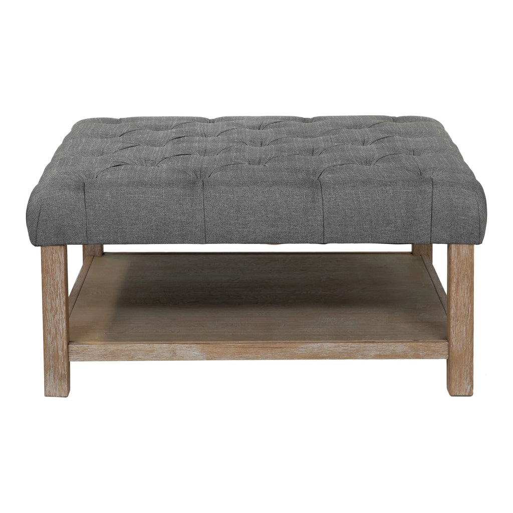 Light Gray Coffee Ottoman D11254