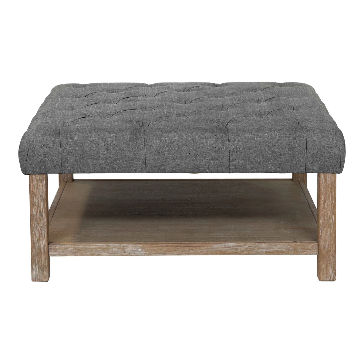 Light Gray Coffee Ottoman D11254